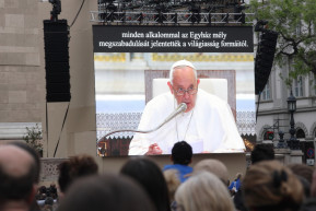 Kirill pátriárka bizalmasával is találkozott a pápa Budapesten