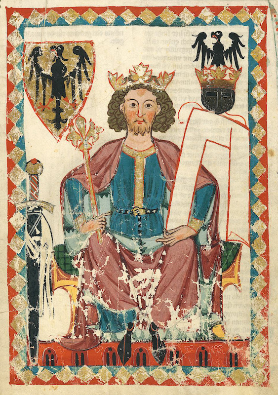 IV. Henrik a 14. századi Codex Manesse-ben ábrázolva