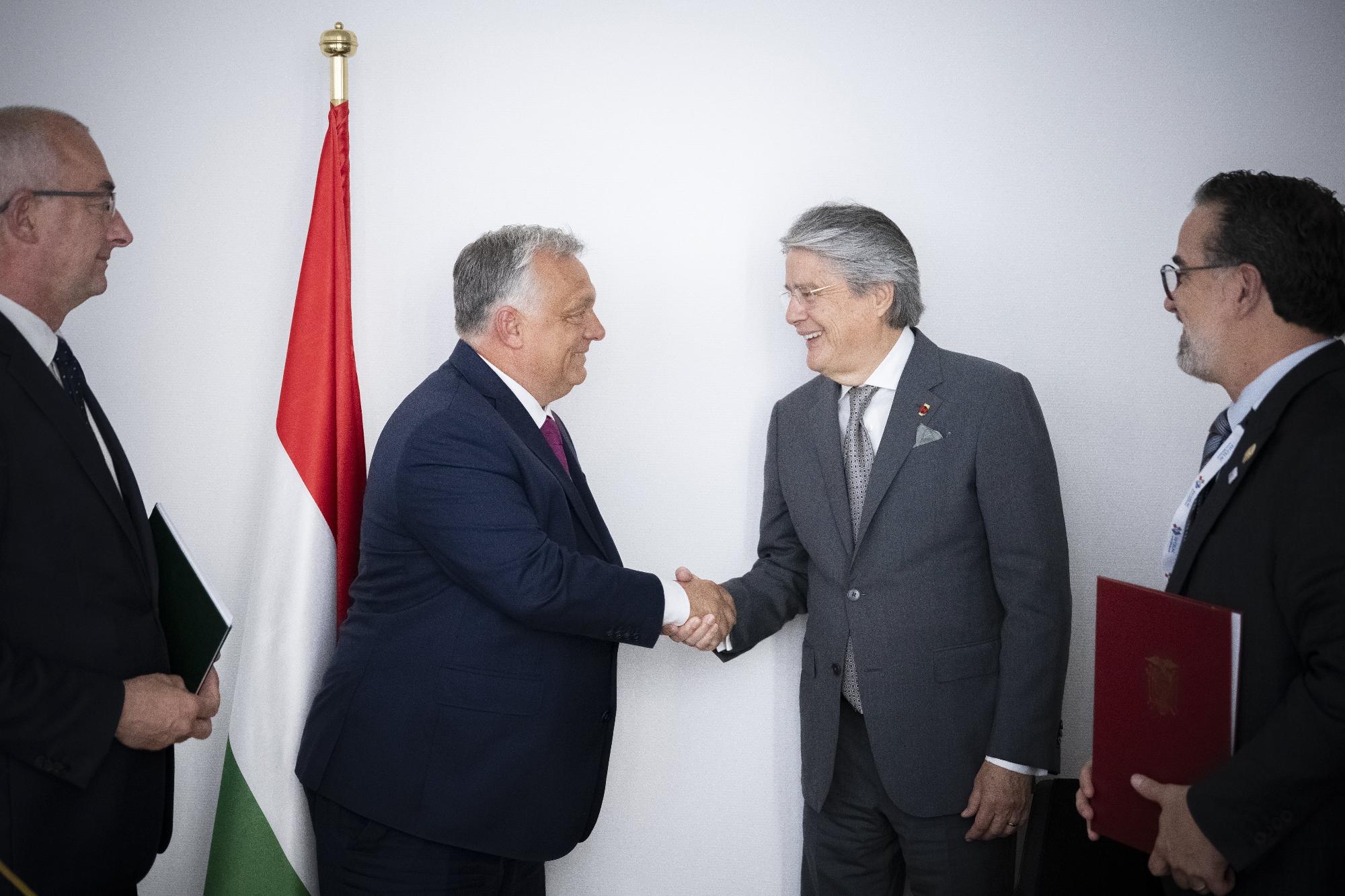 Orbán Viktor Ecuador elnökével tárgyalt