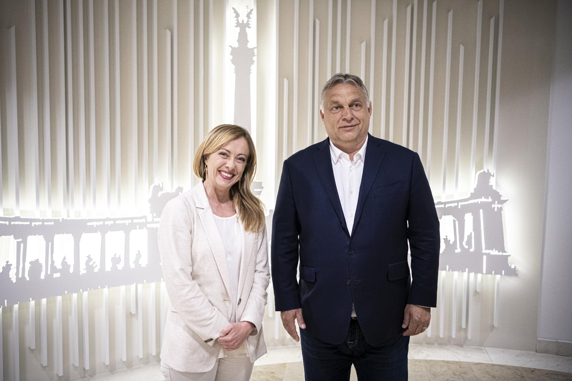 Orbán Viktor az Olasz Testvérek elnökével tárgyalt Brüssze