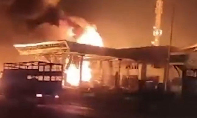 Robbanás történt egy oroszországi benzinkúton