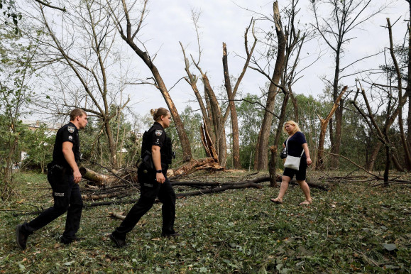Újabb orosz dróntámadás Kijevben