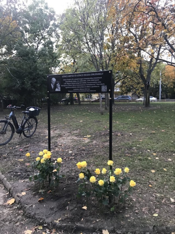 A Göncz-házaspár emlékhelyének avatása