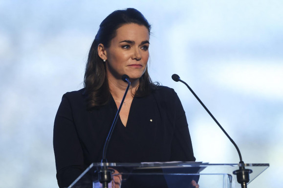 Novák Katalin a dohai lelátón dalolta a magyar himnuszt