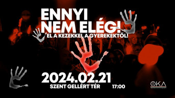 El a kezekkel a gyerekektől címmel indult fáklyás felvonulás a Kossuth térre