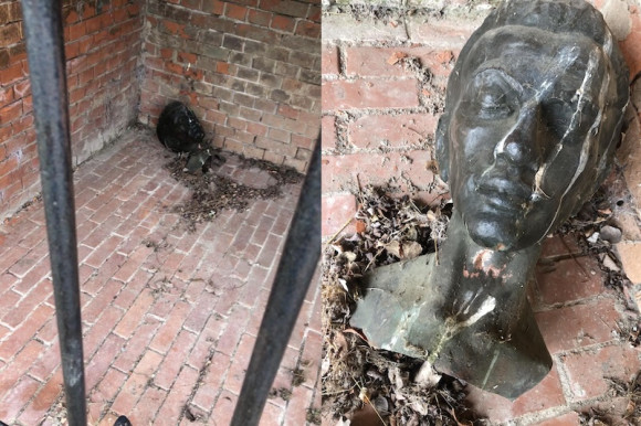 Lefejezték Radnóti Miklós szobrát, és elrabolták azt