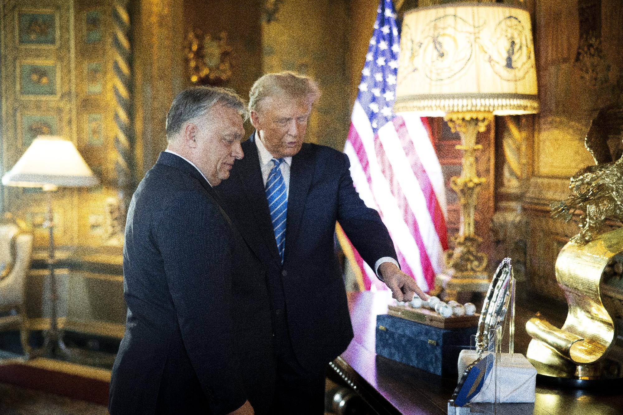 Orbán Viktor és Donald Trump tárgyalása