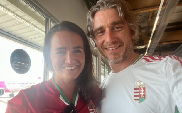 Novák Katalin a német-magyar meccsre repült