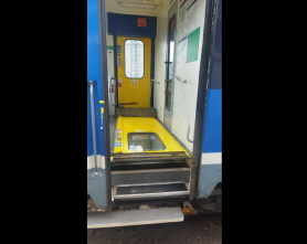 Leszerelt ajtóval ment a vonat Mátészalkára