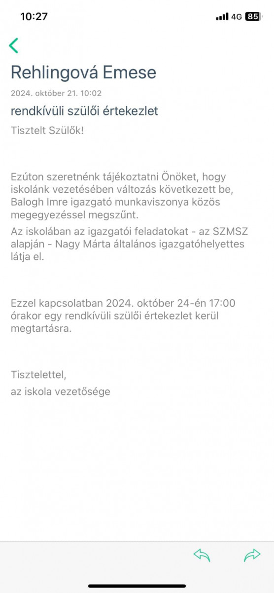 Távozik az iskola éléről a szexuális zaklatással vádolt igazgató