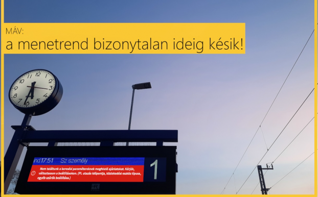  A MÁV-nak idén sem sikerült határidőre közzétennie a jövő évi menetrendjét