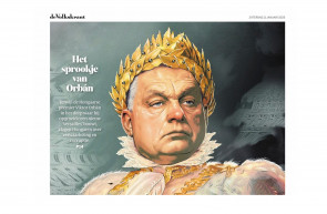 Aranykoszorús zsarnokként mutatja a holland lap Orbánt