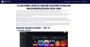 Kaszinókat reklámoz egy kormányzati honlap