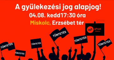 Miskolcon is tüntetnek kedden