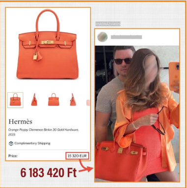 Újabb pazar táskákat talált Matolcsy Ádám nejénél Hadházy Ákos