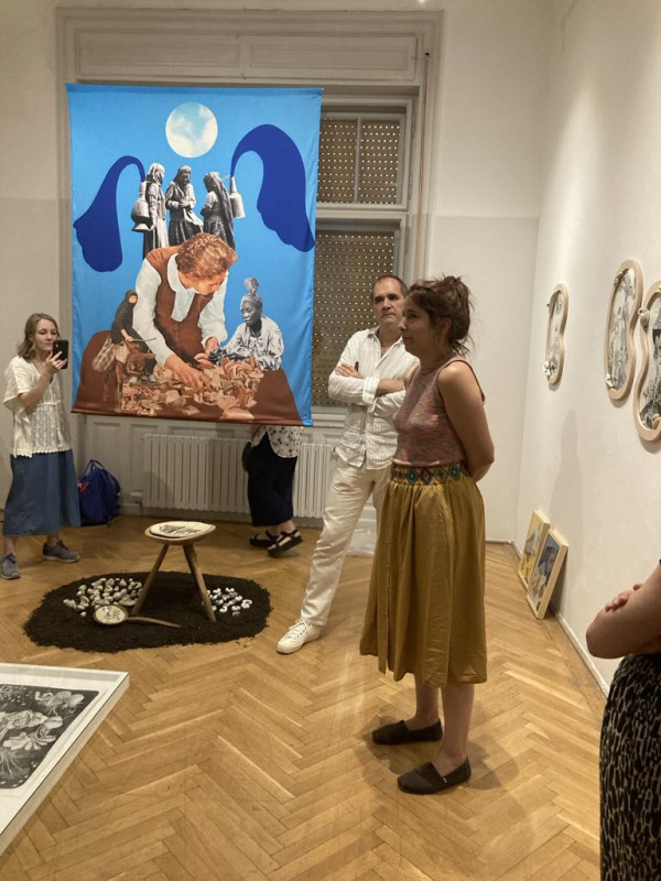 Szemző Zsófi az Inda Galériában