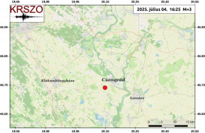 Gyenge földrengés volt Csongrádnál