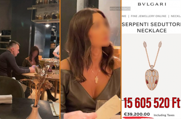 15 milliós Bvlgari nyakláncban vacsizott Rogán Barbara