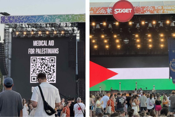 Palesztin zászlót vetített ki a Szigeten a The Last Dinner Party