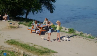 Új szabadstrand nyílt a budapesti Dunán