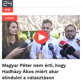 Hadházy: Magyar félreért valamit, vagy nagyon is érti, miért indulok a választáson