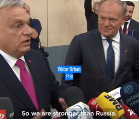 Az EU erősebb, mint Oroszország – nyilatkozta Orbán az európai uniós csúcs előtt 