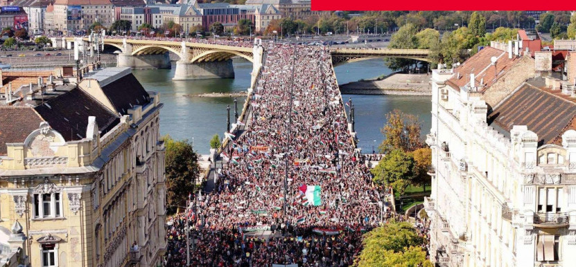 Szociológusok megbecsülték, hányan vehettek részt a Fidesz és a Tisza menetén