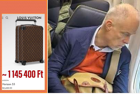 Fapados repülés: 1,1 milliós Louis Vuitton bőrönddel utazott Szalay-Bobrovniczky 