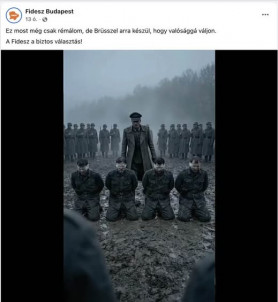 A Fidesz új AI kampányvideójában közelről tarkón lövik a magyar kislány apját