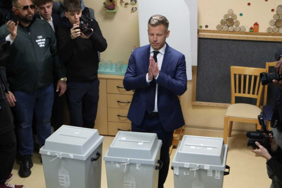Magyar Péter is leadta a voksát