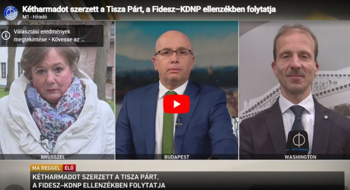 A köztévé ma visszafogott híradót adott, miután este leadta Magyar Péter beszédét