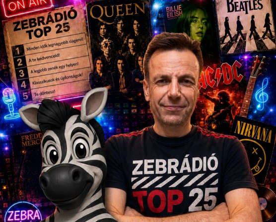 TOP 25 – A Zebrádió slágerlistája!