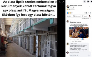 A megafonos Bohár Dániel a rég bezárt Alcatrazzal próbálta illusztrálni az olasz börtönkörülményeket