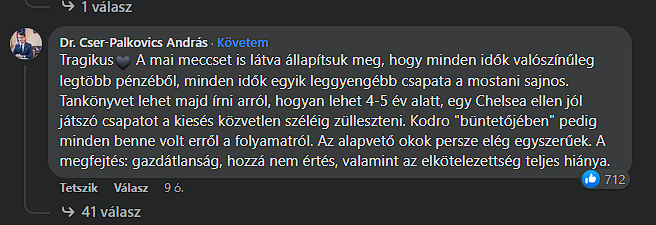 Kiakadt a fideszes polgármester Orbán barátjának csapatára a gyenge játék miatt