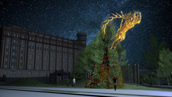 Átlóg a telekhatáron a csodaszarvas