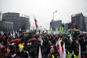 Több ezer fős gazdatüntetés Strasbourgban