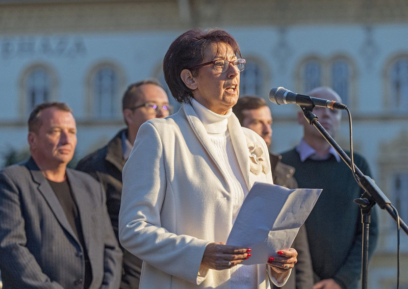 Borkai Zsolt ellen tüntettek Győrben