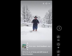 Negyven centi hó borította be Ausztráliát