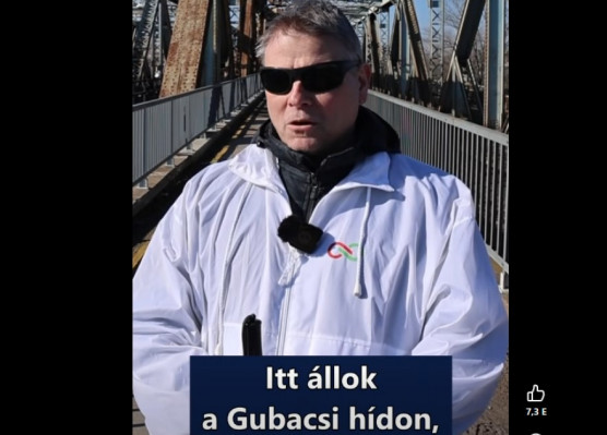 A Tisza vak képviselőjelöltje lefutotta a vonatot a Gubacsi hídon