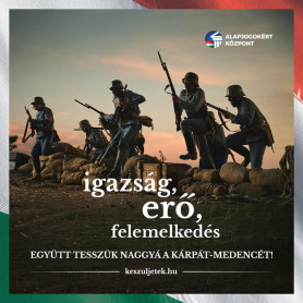 Pozitív, szerethető üzenet – mondja a szuronyos-katonás plakát készítője