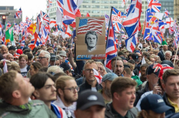 Gálik: Az egész Egyesült Királyságból érkeztek a londoni szélsőjobbos tüntetésre