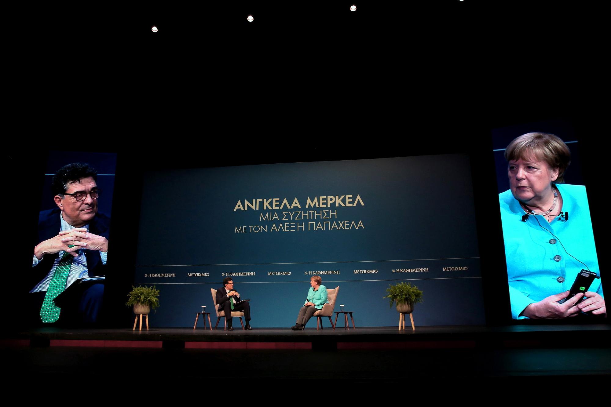 Angela Merkel Görögországban