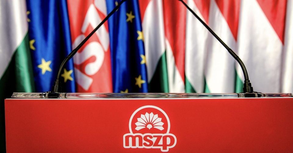 MSZP Logó zászlókkal