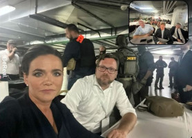 Légiriadó volt Kijevben, Novák Katalinnak is óvóhelyre kellett mennie