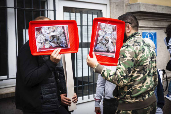 Vidéki tüntetés Józsefvárosban