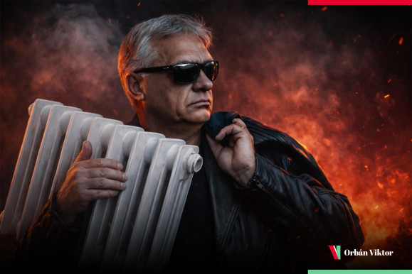 James Bond – jutott eszébe Szijjártónak az AI-képről, amin Orbán radiátort ölel félkarral napszemüvegben