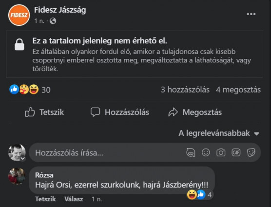Gyorsan kipucolták a vesztes jászberényi Fidesz oldalait