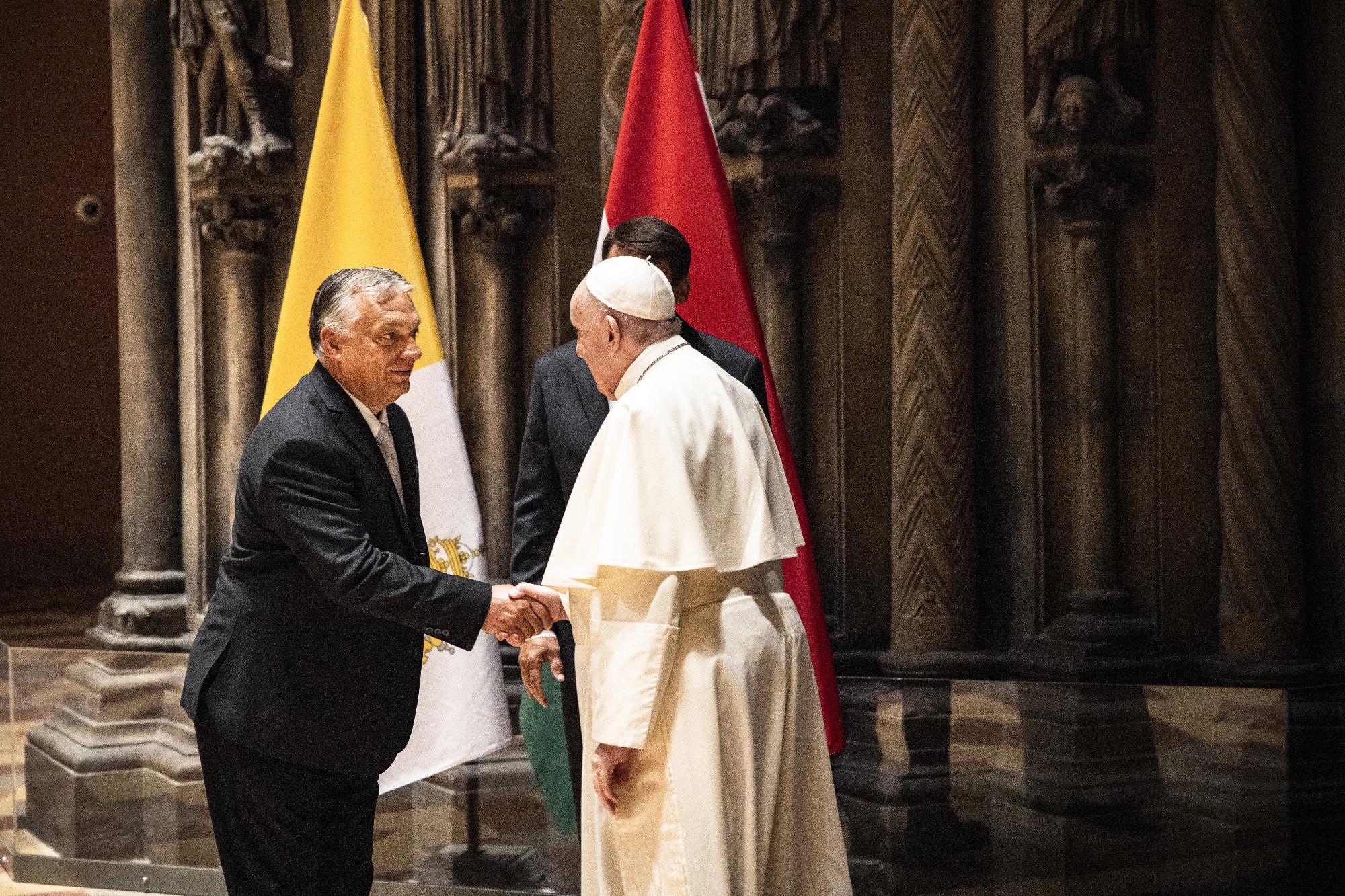 Orbán Viktor találkozója Ferenc pápával