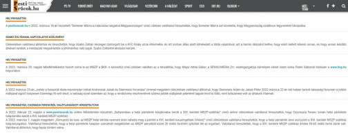 Egyszerre hat helyreigazítást közölt a kormánypárti Pesti Srácok