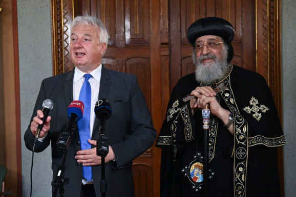 A Pázmány díszdoktora lett II. Tavadrosz kopt pápa